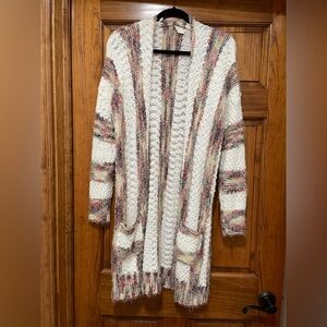 Eyelash knit cardigan
